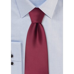 Extra Long Ties - Burgundy red XL necktie