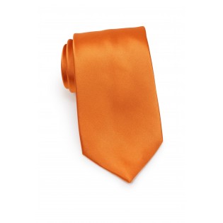 Kids Tie in Persimmon Orange