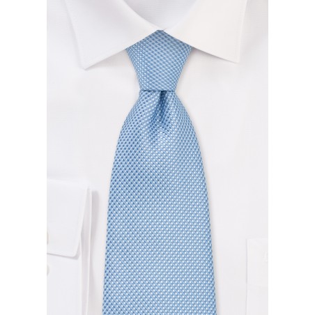 Grenadine Textured Men's Tie in Sky Blue
