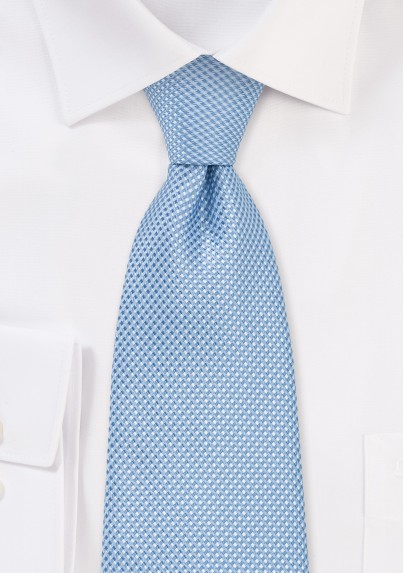 Extra Long Men's Tie in Sky Blue
