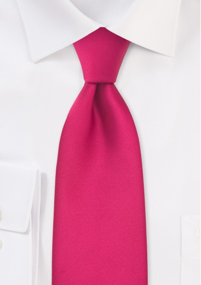 Solid Magenta-Pink Kids Tie
