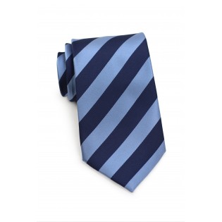 Classic Blue Striped Kids Tie