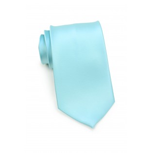 Light Turquoise Blue XL Length Tie