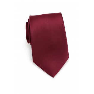 Wine Red Colored Necktie