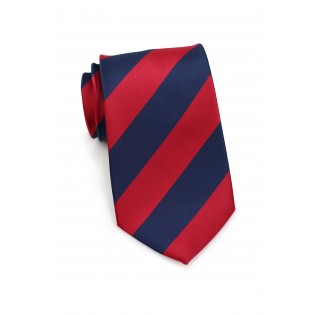 Navy and Red Necktie for Kids