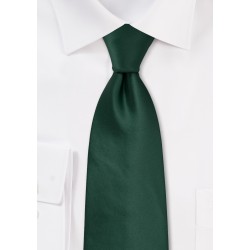 Solid Dark Green Tie