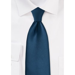 Dark Teal Blue Necktie