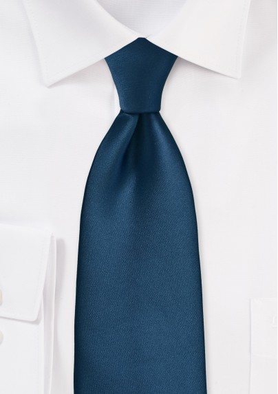 Dark Teal Blue Necktie