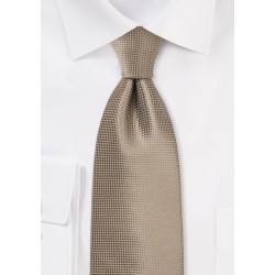 XL Sized Tie in Taupe