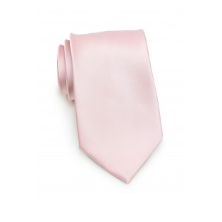 Extra Long Men's Tie in Blush
