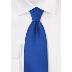 Bright Azure-Blue Necktie in XL