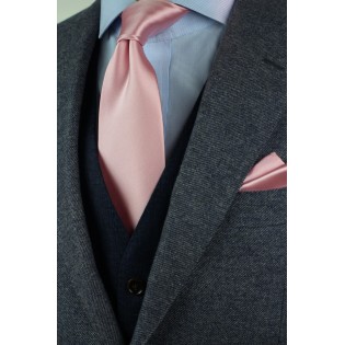 Soft Pink Color XL Length Tie Styled