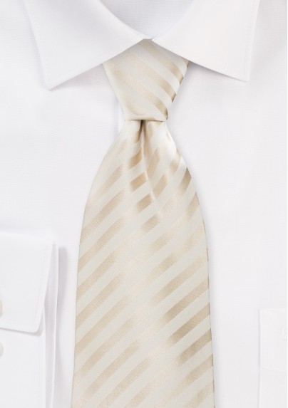 Formal Ivory Tie in XL - Mens-Ties.com