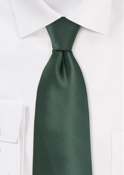 Pine Green Kids Tie in Solid Colors