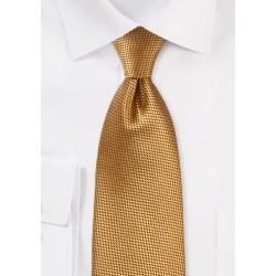 Gold Colored Silk Necktie