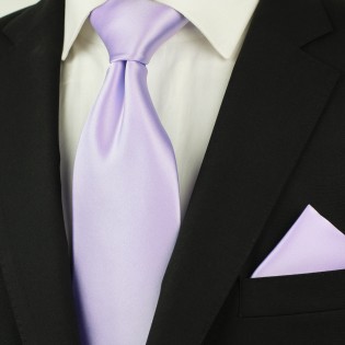 XL Tie in Soft Lavender Styled