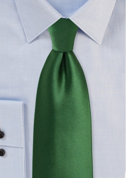 Forest Green XL Length Necktie