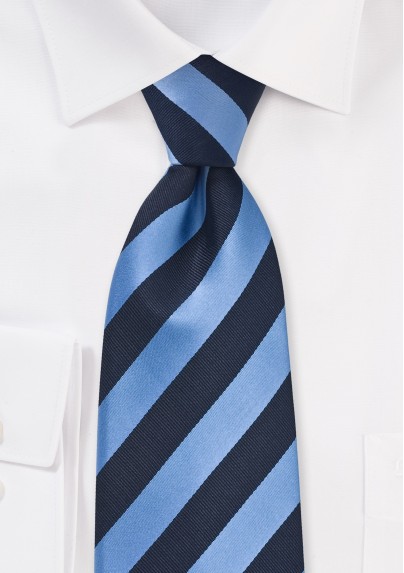 Navy Blue and Light Blue Tie