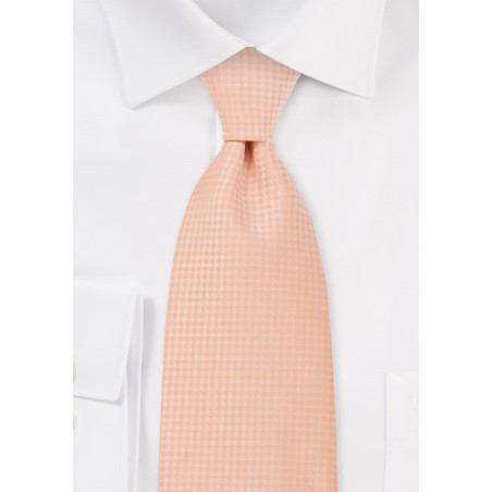 Light Orange Mens Tie in XL Length