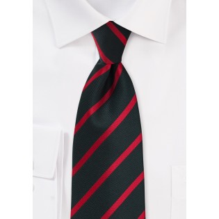 Black and Red Repp Tie for Kids