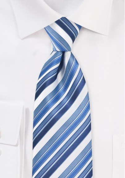 Tonal Blue Striped Tie