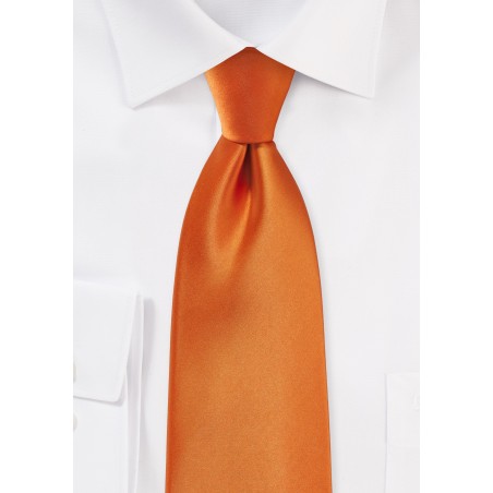 Tangerine Colored Necktie