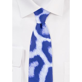 Tie Dye Leopard Print Designer Tie