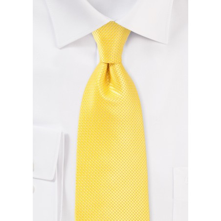 Bold Extra Long Tie in Sunbeam Yellow