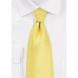Vibrant Yellow Mens Necktie