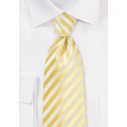 Extra Long Tie in Daffodil Yellow