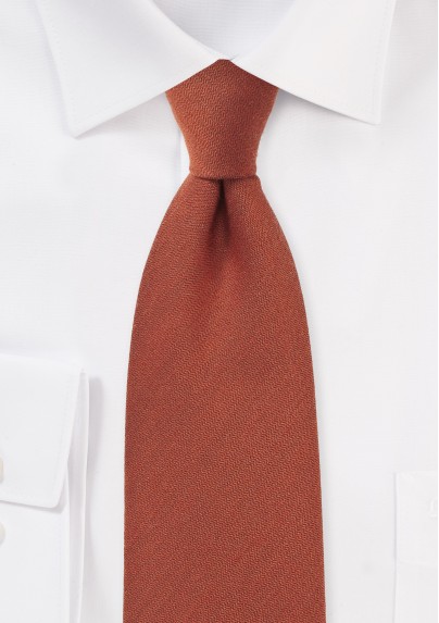 Cinnamon Wool Tie