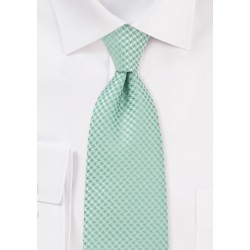 XL Length Designer Tie in Clover Green