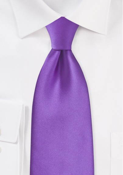 Solid Bright Purple Necktie