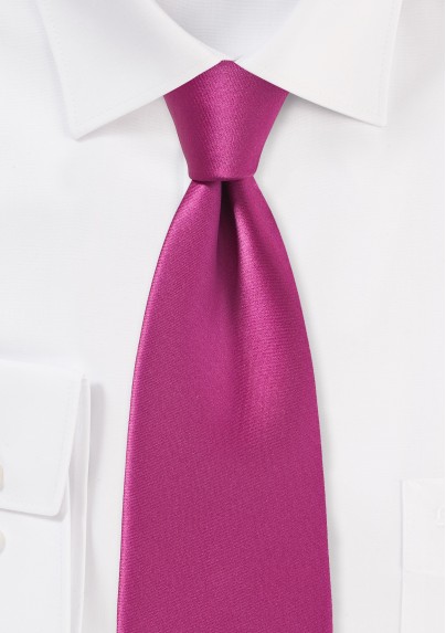 Vibrant Fuschia Necktie