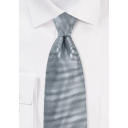 Trendy Necktie in Metallic Silver