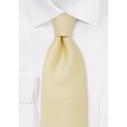 Men's neck ties -  Light lemon-yellow tie