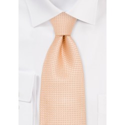 Light Apricot Silk Tie in Extra Long Length