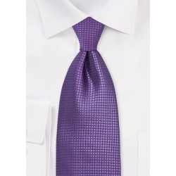 Fine Silk Tie in Electric Purple
