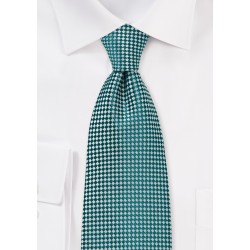 Green and Silver Diamond Tie