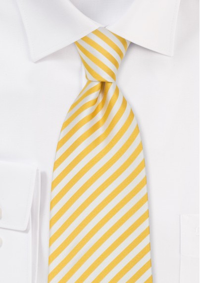 Yellow Striped Ties - Striped Tie "Signals" by Parsley