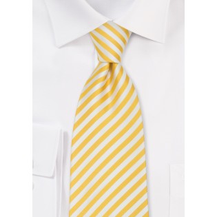 Yellow Striped Ties - Striped Tie "Signals" by Parsley
