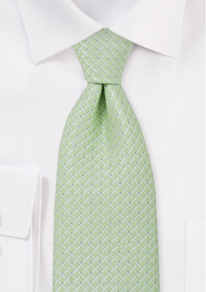 Tea Green Mens Necktie