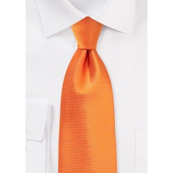 XL Necktie in Bright Nectarine