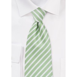 Seafoam Green Striped Tie
