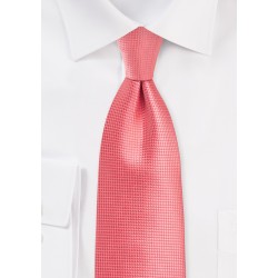 Textured Tie in Georgia Peach