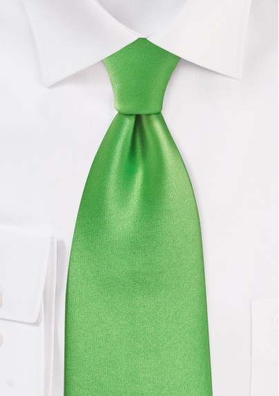 Bright Kelly Green Necktie
