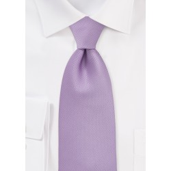 XL Sized Textured Tie in Vintage Lilac