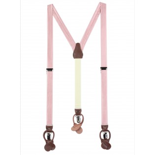 Soft Pink Wedding Suspenders