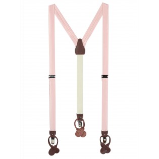 Suspenders in Peach Blush Pink