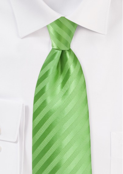 Extra Long Tie in Midori Green